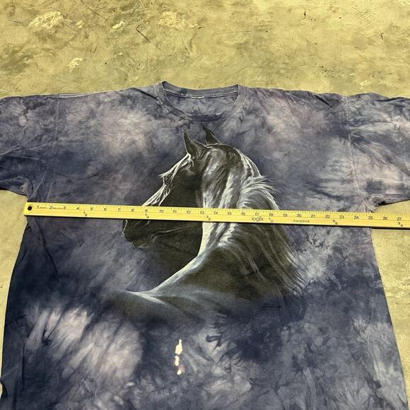 The Mountain Horse Purple T-Shirt Size 2XL Tie Dye Graphics Print Pullover - Picture 5 of 5